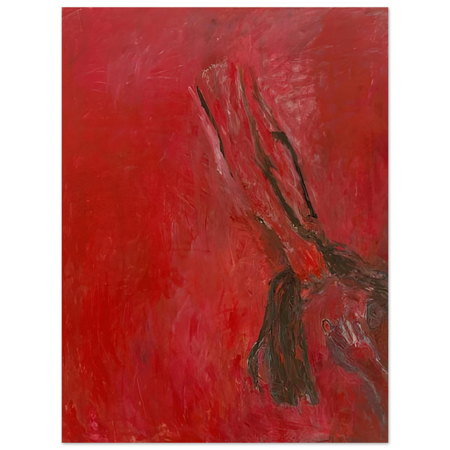 Susan Rothenberg - MAGGIE S PONYTAIL 1993  75x100 cm / 30x40inches Fine Art Poster