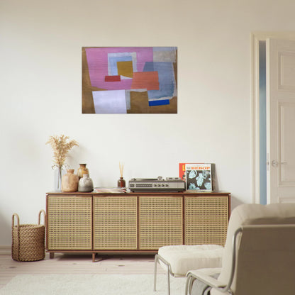 1924 first abstract painting, Chelsea - 1924 - Ben Nicholson Brushed Aluminum Print - 70x100 cm / 28x40 inches | Ben Nicholson Aluminum Print | Ben Nicholson Prints