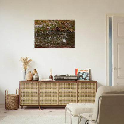 Torrent of the Petite Creuse at Fresselines - claude monet Brushed Aluminum Print - 70x100 cm / 28x40 inches | claude monet Aluminum Print | claude monet Prints