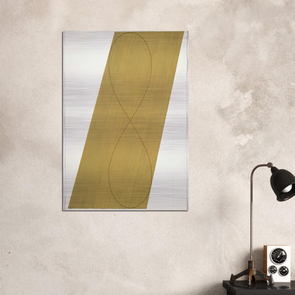 STUDY ATTIC SERIES VIII 1990 - Robert Mangold Brushed Aluminum Print - 70x100 cm / 28x40 inches | Robert Mangold Aluminum Print | Robert Mangold Prints