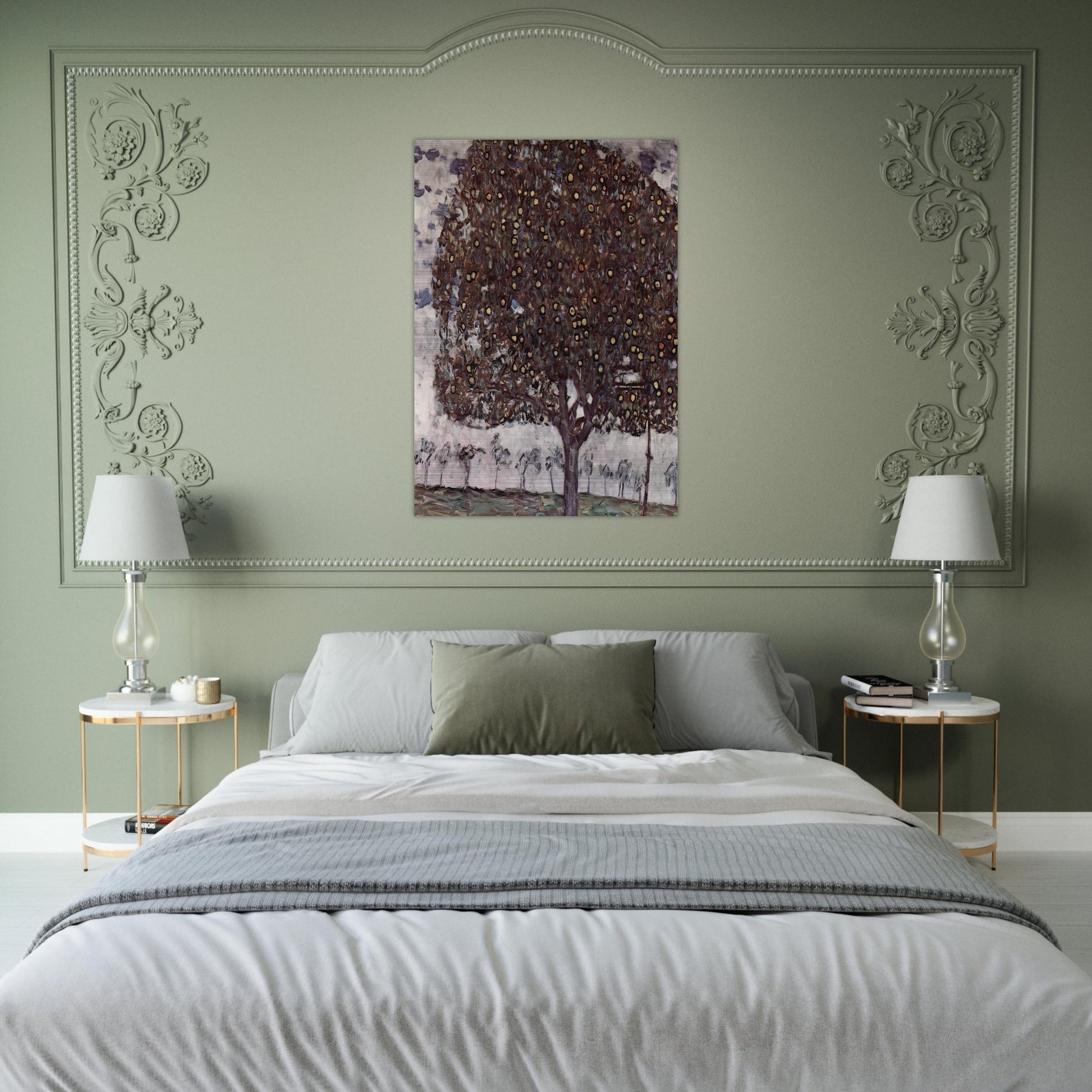 APPLE TREE II - Gustav Klimt Brushed Aluminum Print - 70x100 cm / 28x40 inches | Gustav Klimt Aluminum Print | Gustav Klimt Prints