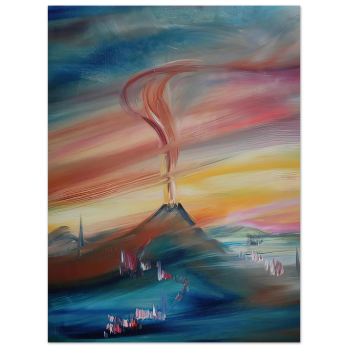 Konrad Zuse - After Eruption of the Hessian Skittles  75x100 cm / 30x40inches Fine Art Poster