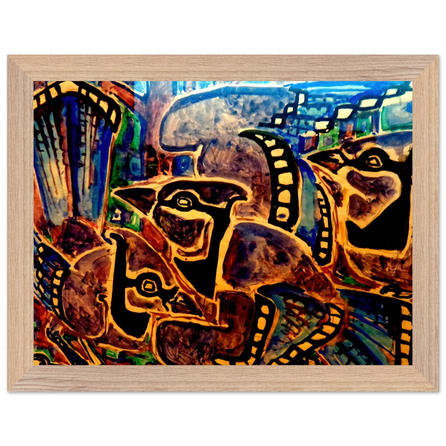 Walter Inglis Anderson - Walter Anderson Wall art - 45x60 cm / 18x24 inches - Premium Wooden Framed Poster With Fine Art Paper-canvas - White frame