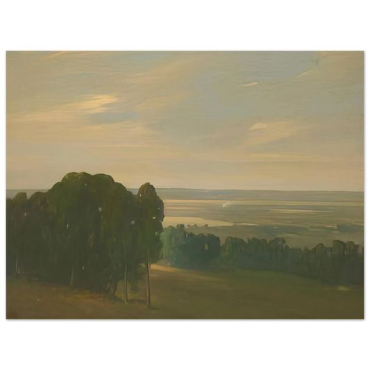 Xavier Martinez - Eucalyptus Grove in a Vast Landscape - Tonalism  75x100 cm / 30x40inches Fine Art Poster