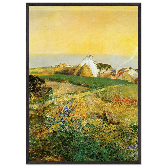 Villers-le-Bel aka The Enchanted Hour - Childe Hassam 70x100 cm / 28x40 inches Framed Art Print – Black Wooden Frame