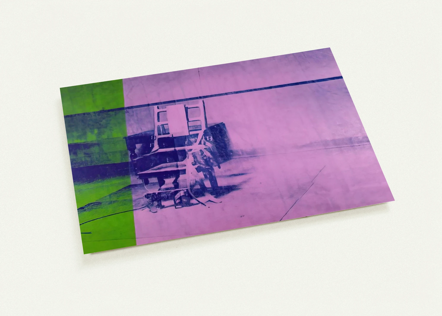 Big electric chair By Andy Warhol Pack of 10 Post Cards | Andy Warhol Post Cards | A6 (10.5 x 14.8 cm) - 4.1 x 5.8 inches