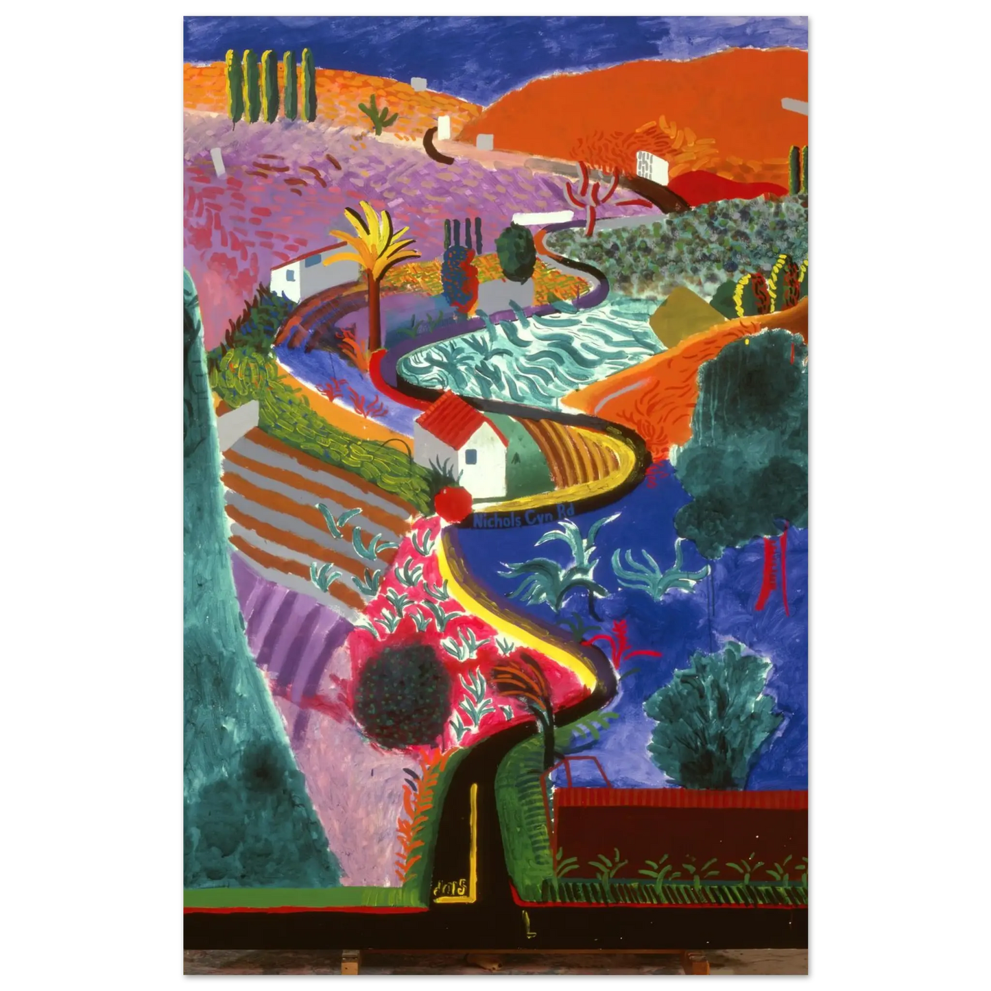 David Hockney - David Hockney Wall art - 30x40 cm / 12x16 inches - Premium Wooden Framed Poster With Fine Art Paper - Wood frame
