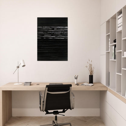 Peinture 324 x 181 cm, 14 mars 1999 Polyptyque - 1999 - Pierre Soulages Brushed Aluminum Print - 70x100 cm / 28x40 inches | Pierre Soulages Aluminum Print | Pierre Soulages Prints
