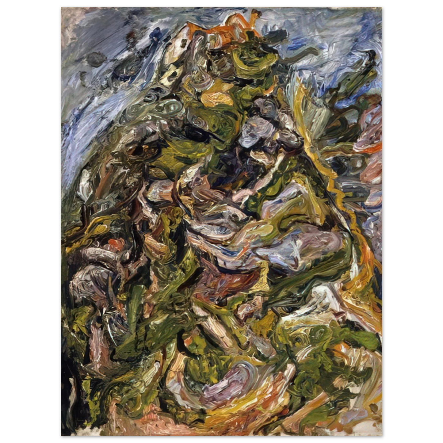 Chaim Soutine - HILL AT CERET 1921  75x100 cm / 30x40inches Fine Art Poster