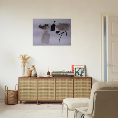 8.7.58 - Julius Bissier Brushed Aluminum Print - 70x100 cm / 28x40 inches | Julius Bissier Aluminum Print | Julius Bissier Prints