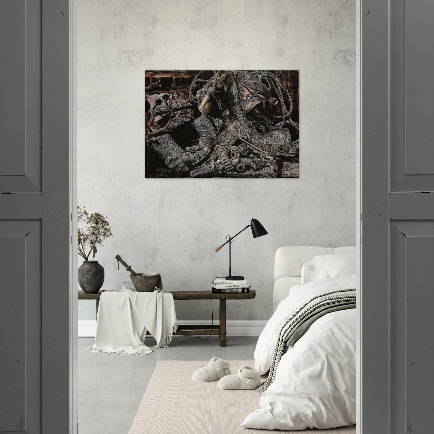 NONAME 8 - Ivan Albright Brushed Aluminum Print - 70x100 cm / 28x40 inches | Ivan Albright Aluminum Print | Ivan Albright Prints