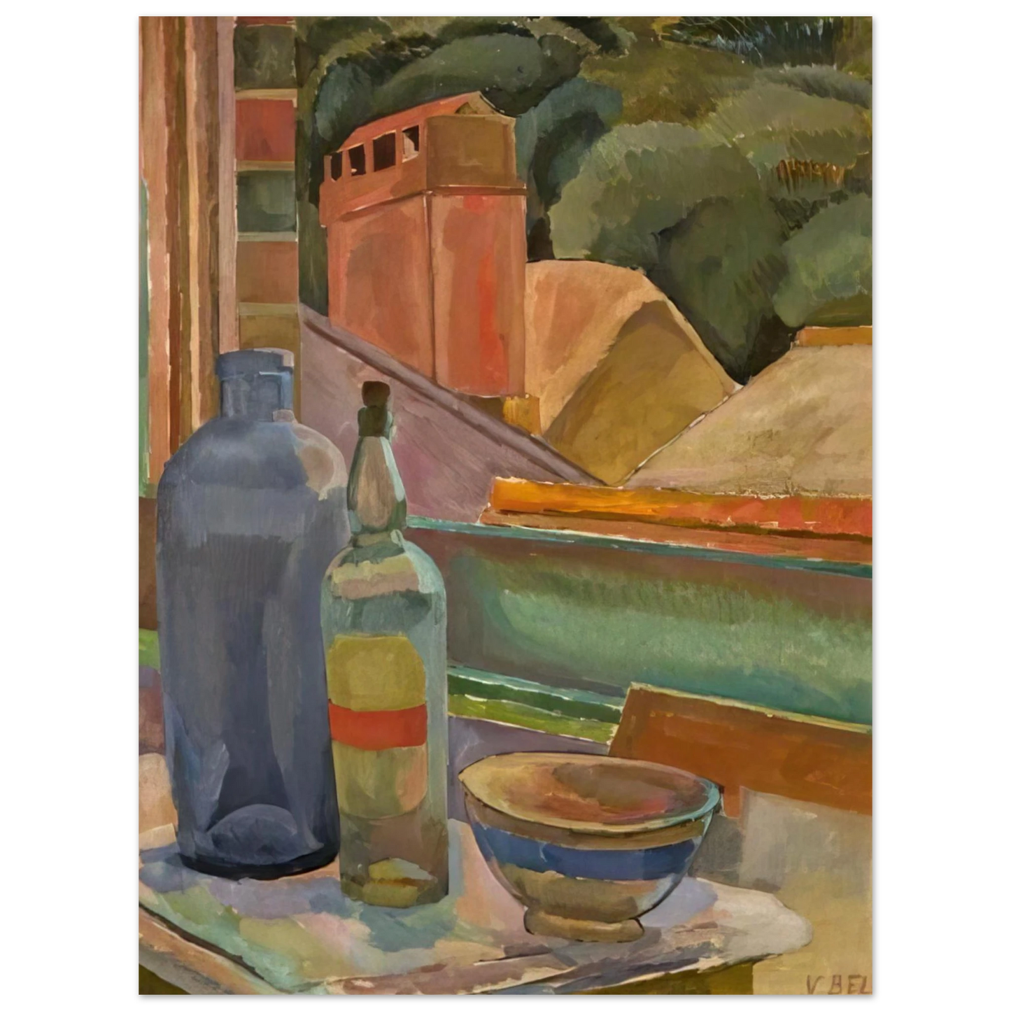 Vanessa Bell - WINDOW STILL LIFE 1915  75x100 cm / 30x40inches Fine Art Poster