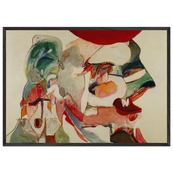 Henrique VIII - 1966 - Menez 70x100 cm / 28x40 inches Framed Art Print – Black Wooden Frame