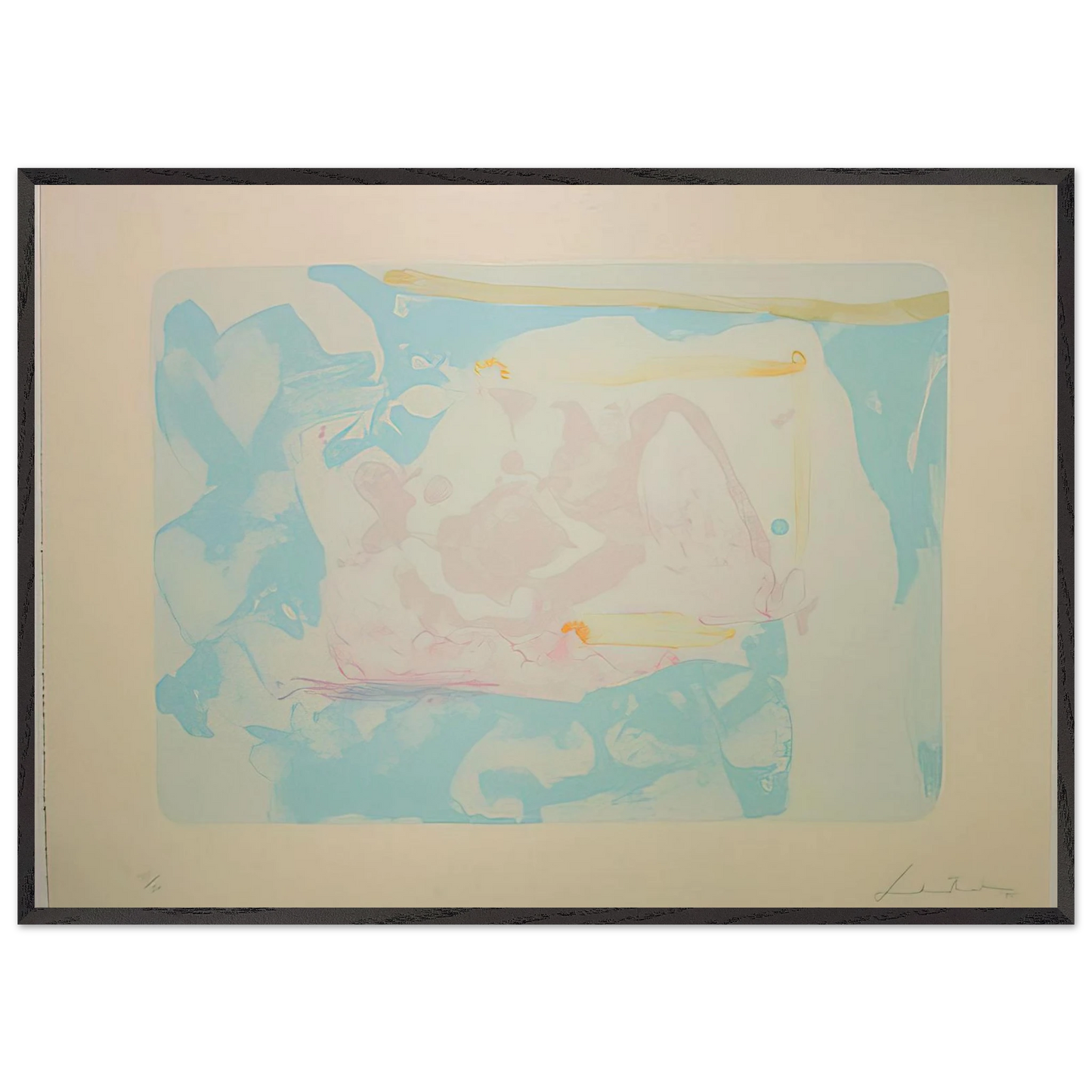 Helen Frankenthaler - Reflections III - 1995 Wall art - 70x100 cm / 28x40 inches - Fine Art Poster-canvas - -