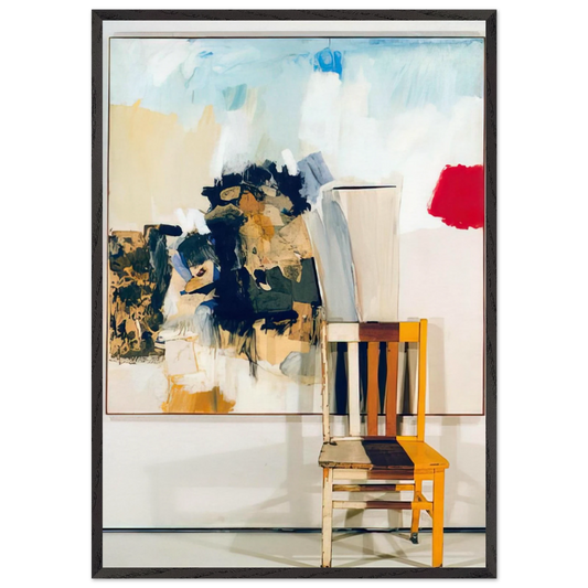 PILGRIM 1960 - Robert Rauschenberg 70x100 cm / 28x40 inches Framed Art Print – Black Wooden Frame