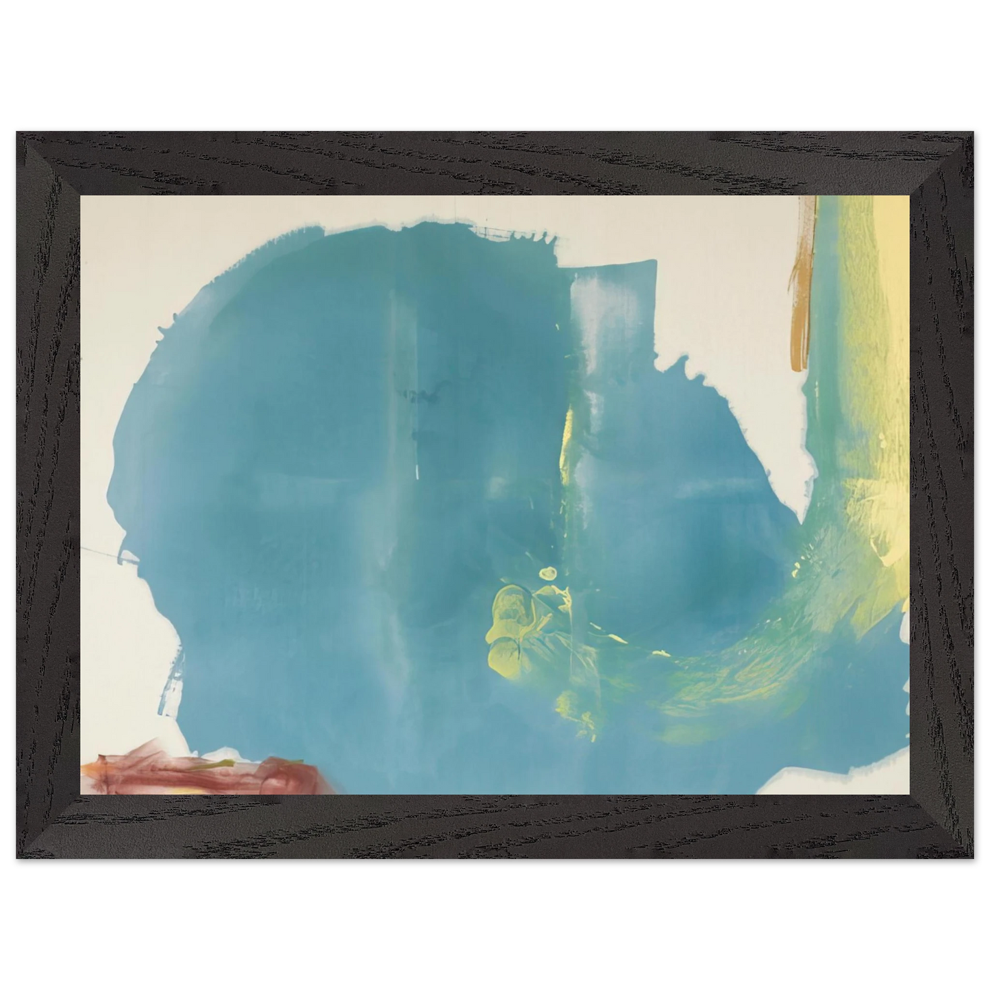 Helen Frankenthaler - Where Necessary - 1977 Wall art - 15x20 cm / 6x8 inches - Premium Wooden Framed Poster With Fine Art Paper-canvas - White frame