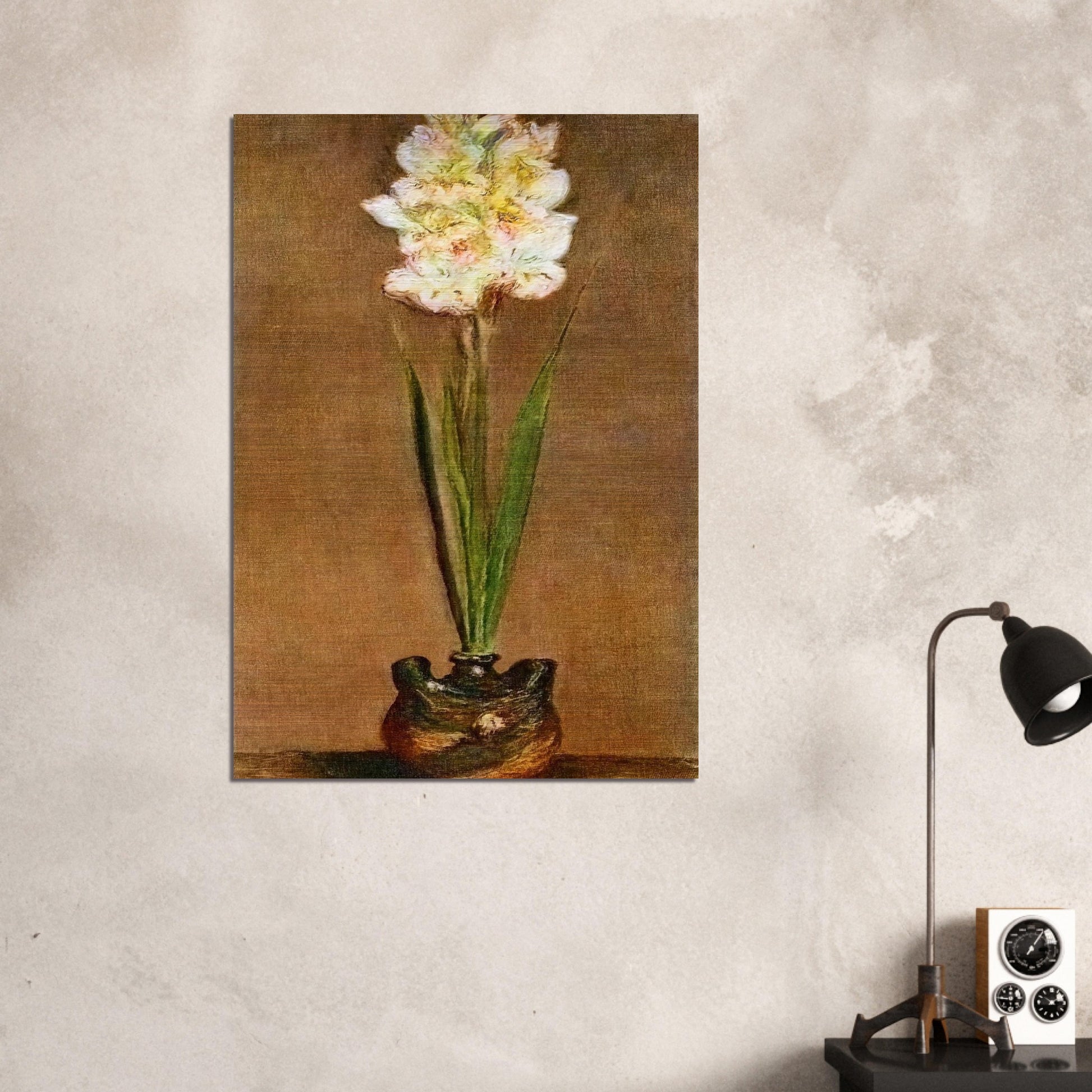 Gladiolus - claude monet Brushed Aluminum Print - 70x100 cm / 28x40 inches | claude monet Aluminum Print | claude monet Prints