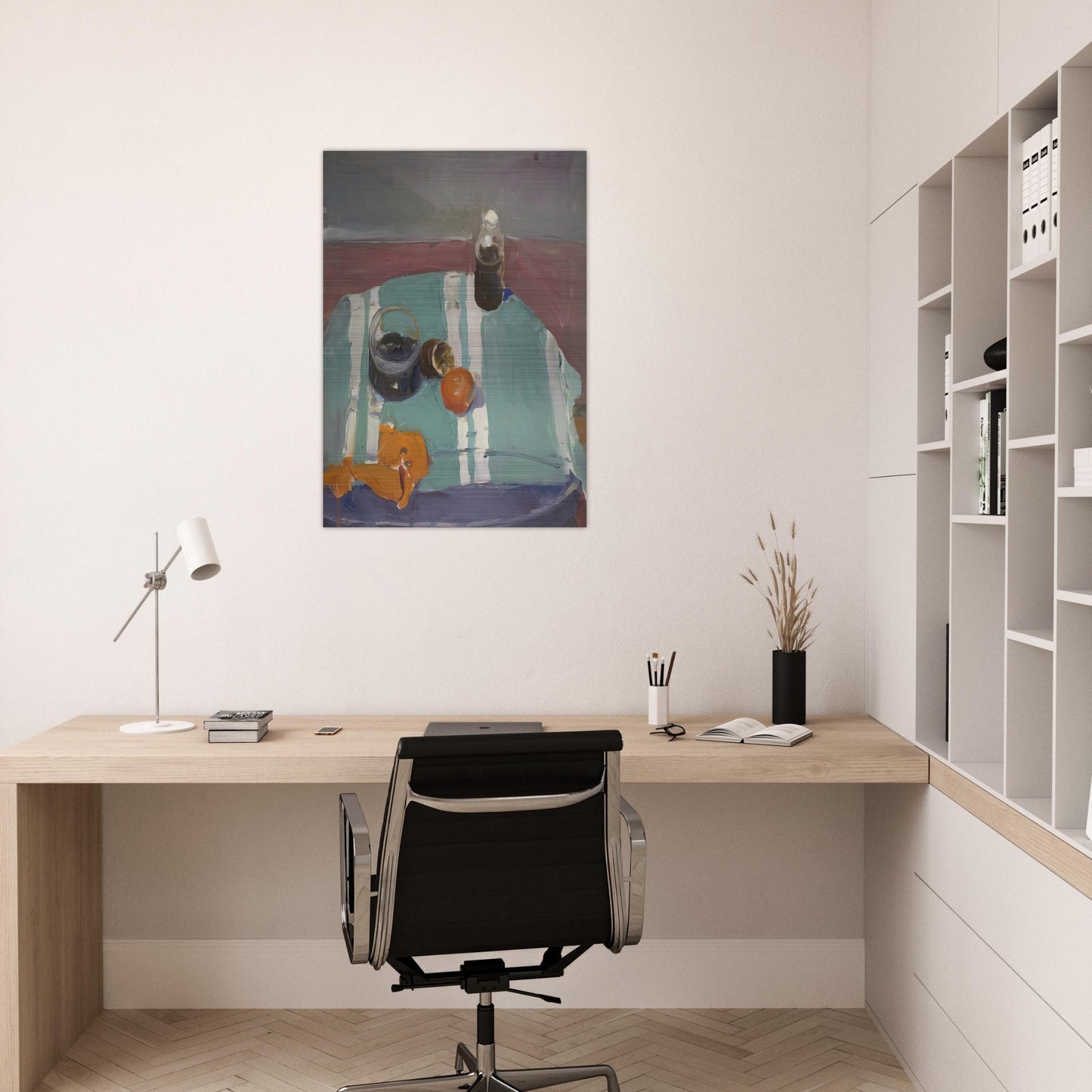 Still Life with Orange Peel - Richard Diebenkorn Brushed Aluminum Print - 70x100 cm / 28x40 inches | Richard Diebenkorn Aluminum Print | Richard Diebenkorn Prints