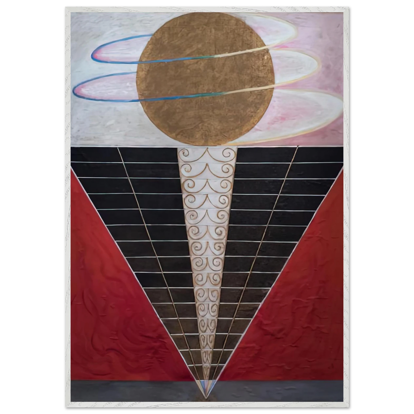 Hilma af Klint - ALTARPIECE NO 2 1915 Wall art - A2 (42 x 59.4  cm) - Premium Wooden Framed Poster With Fine Art Paper-canvas - Wood frame