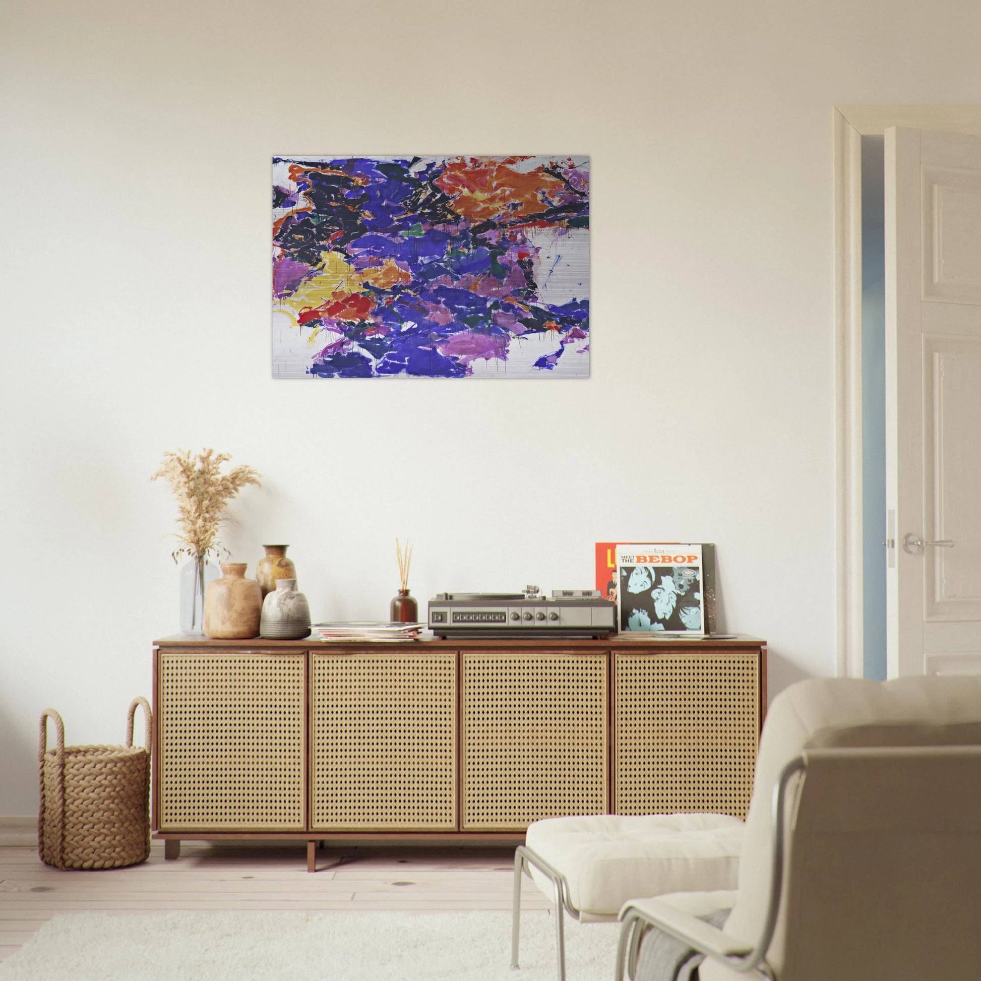 Towards Disappearance II - Sam Francis Brushed Aluminum Print - 70x100 cm / 28x40 inches | Sam Francis Aluminum Print | Sam Francis Prints