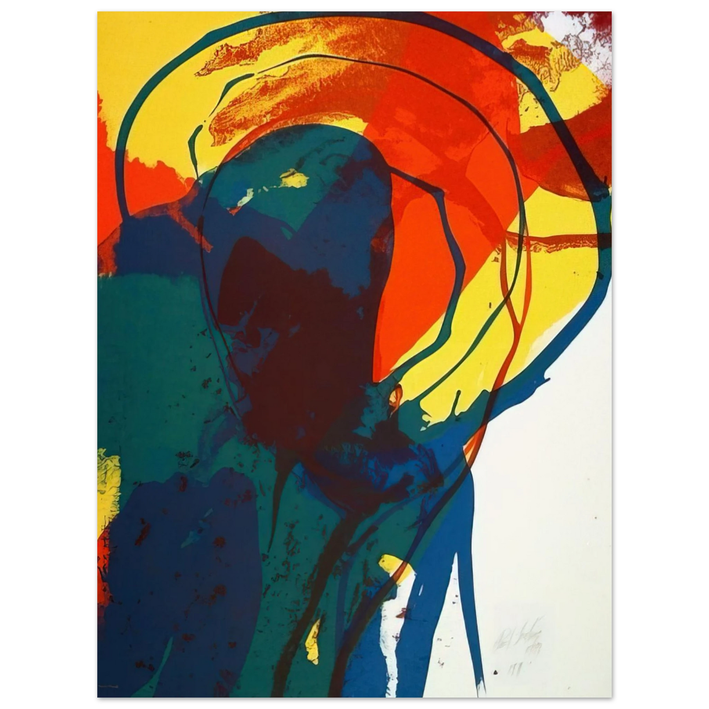 Paul Jenkins - Untitled - Abstract Expressionism  75x100 cm / 30x40inches Fine Art Poster