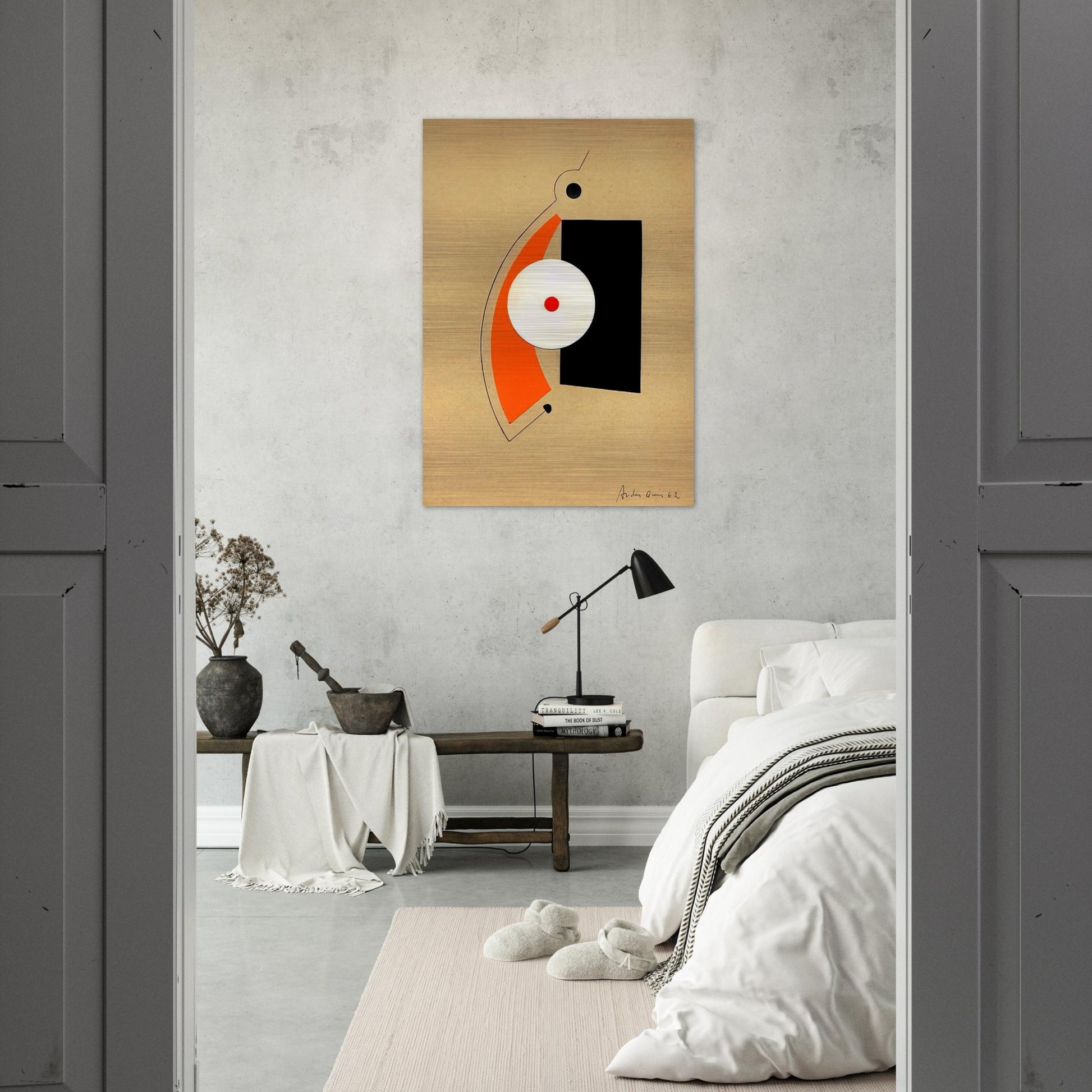 Untitled - 1962 - Carmelo Arden Quin Brushed Aluminum Print - 70x100 cm / 28x40 inches | Carmelo Arden Quin Aluminum Print | Carmelo Arden Quin Prints