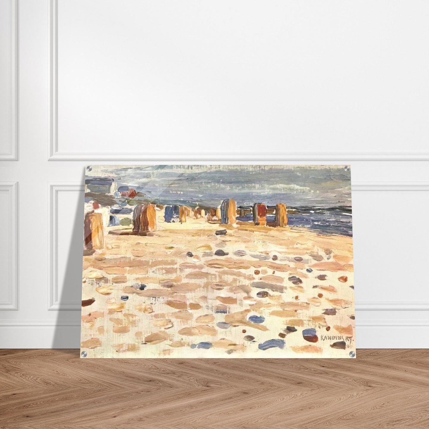 BEACH BASKETS IN HOLLAND 1904 - Wassily Kandinsky Acrylic Print - 70x100 cm / 28x40″ inches