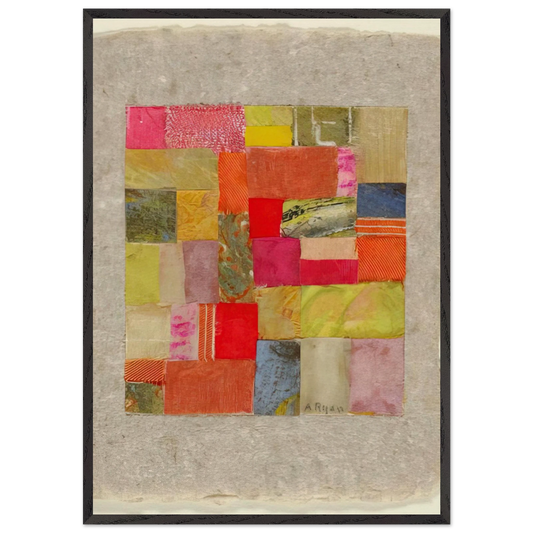 Untitled 424 - 1953 - Anne Ryan 70x100 cm / 28x40 inches Framed Art Print – Black Wooden Frame