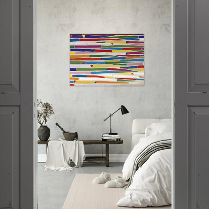 Composite - Color Field Painting - Piero Dorazio Brushed Aluminum Print - 70x100 cm / 28x40 inches | Piero Dorazio Aluminum Print | Piero Dorazio Prints