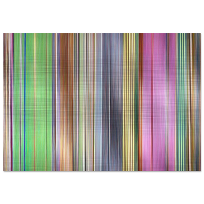 Raspberry Icicle - 1967 - Gene Davis Brushed Aluminum Print - 70x100 cm / 28x40 inches | Gene Davis Aluminum Print | Gene Davis Prints