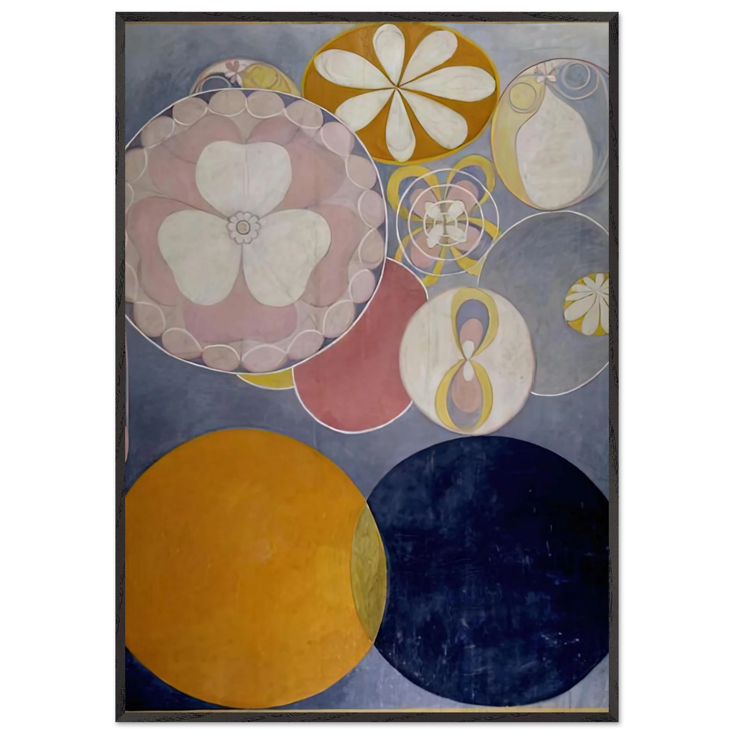 Hilma af Klint - DE TIO ST RSTA N 2 BARNAALDERN 1907 Wall art - 15x20 cm / 6x8 inches - Fine Art Poster-canvas - -