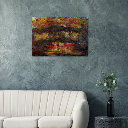 The Japanese Bridge 4 - claude monet Brushed Aluminum Print - 70x100 cm / 28x40 inches | claude monet Aluminum Print | claude monet Prints