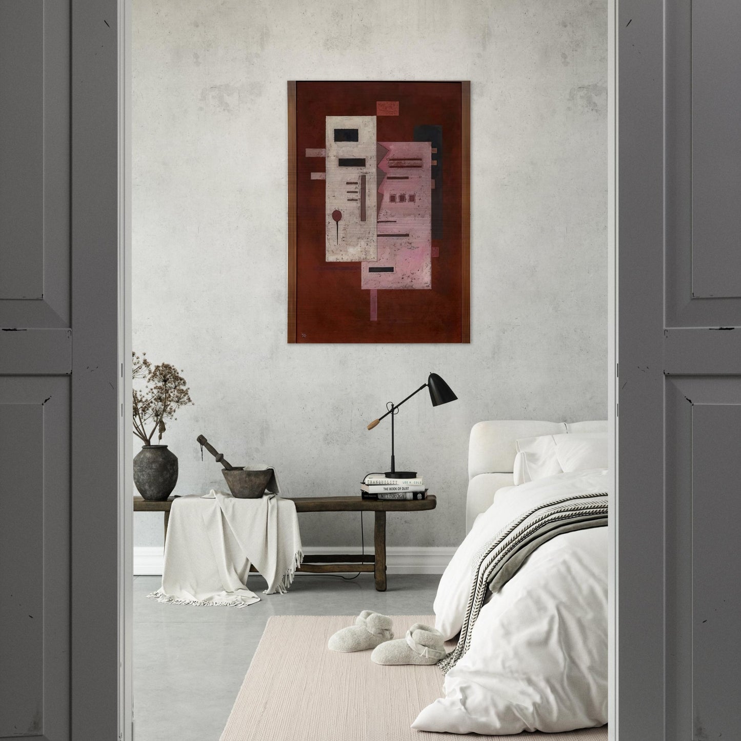 SOFT ROUGHNESS 1933 - Wassily Kandinsky Brushed Aluminum Print - 70x100 cm / 28x40 inches | Wassily Kandinsky Aluminum Print | Wassily Kandinsky Prints