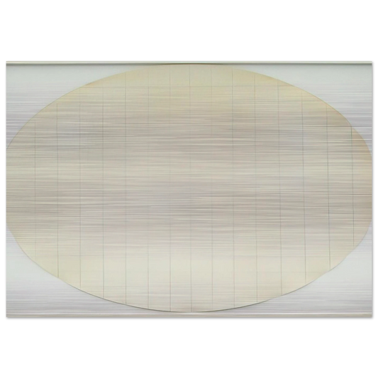 Eagle Turquoise 7H#4 - 1966 - Robert Ryman Brushed Aluminum Print - 70x100 cm / 28x40 inches | Robert Ryman Aluminum Print | Robert Ryman Prints