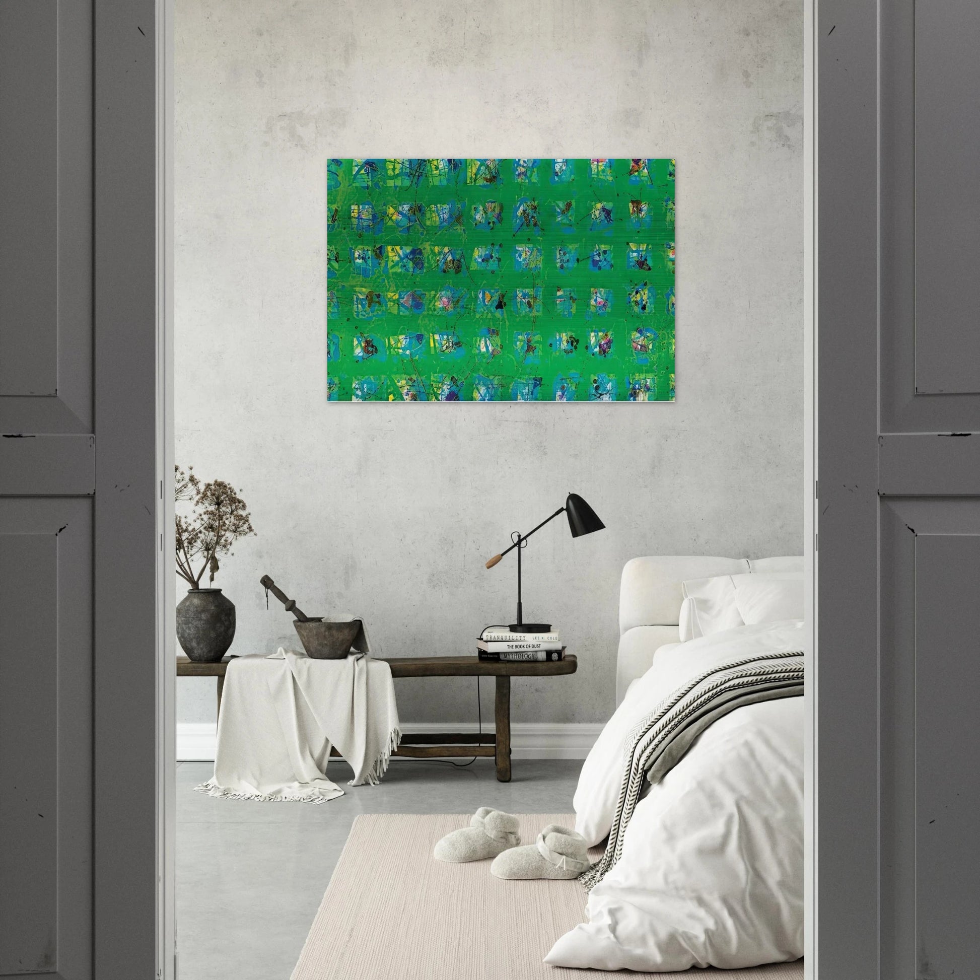 La Primavera - Sam Francis Brushed Aluminum Print - 70x100 cm / 28x40 inches | Sam Francis Aluminum Print | Sam Francis Prints