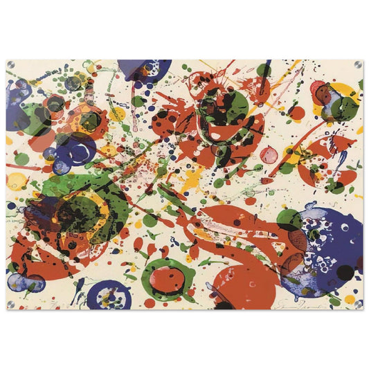 Untitled  from Pasadena Box   Lembark L60  - Sam Francis Acrylic Print - 70x100 cm / 28x40″ inches