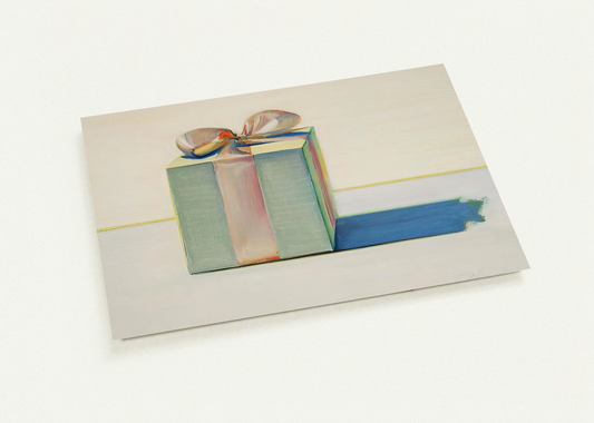 Gift Box - 1971 By Wayne Thiebaud Pack of 10 Post Cards | Wayne Thiebaud Post Cards | A6 (10.5 x 14.8 cm) - 4.1 x 5.8 inches