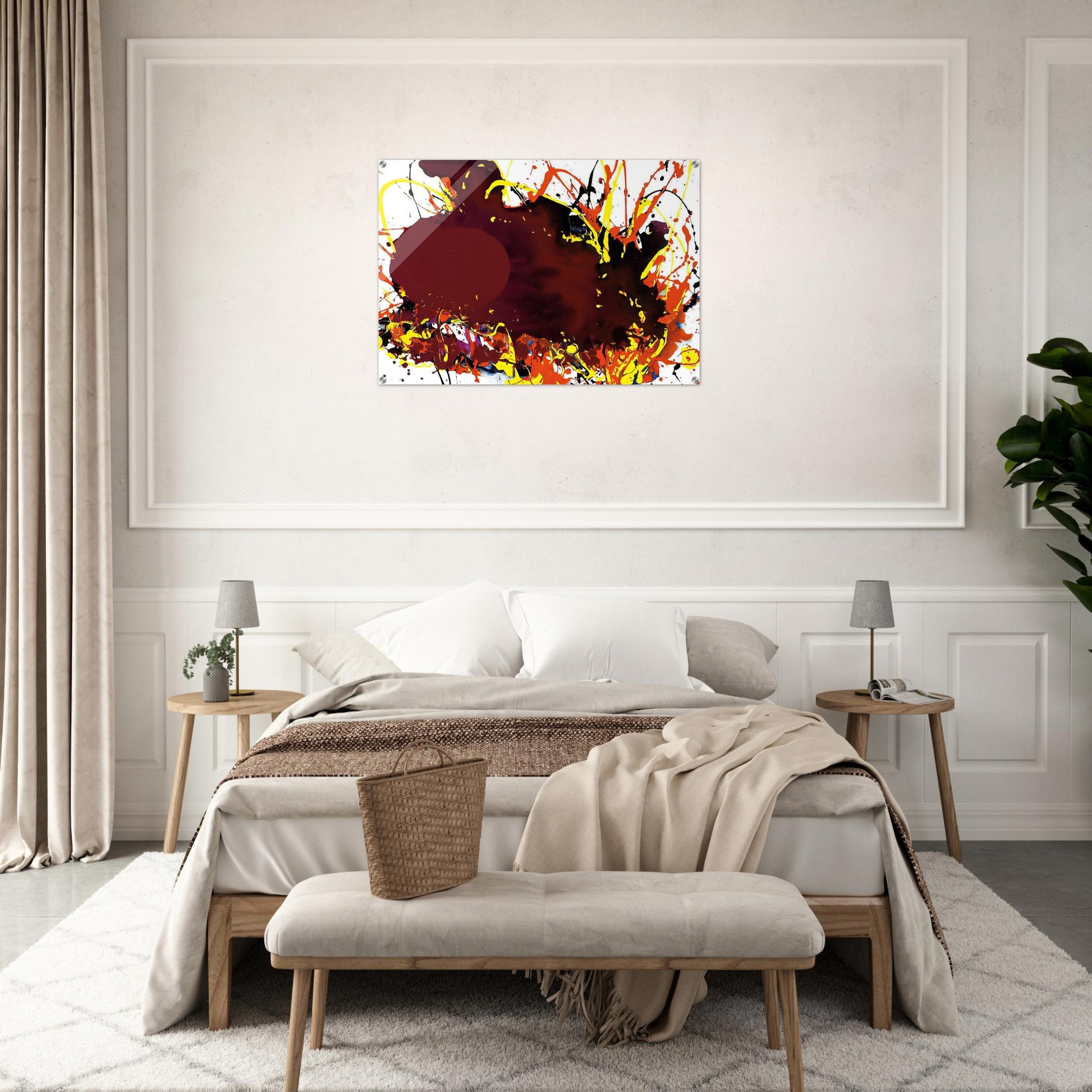 Untitled  SFP94-139  SFF 1809  - Sam Francis Acrylic Print - 70x100 cm / 28x40″ inches | Sam Francis Wall Art | Sam Francis Prints
