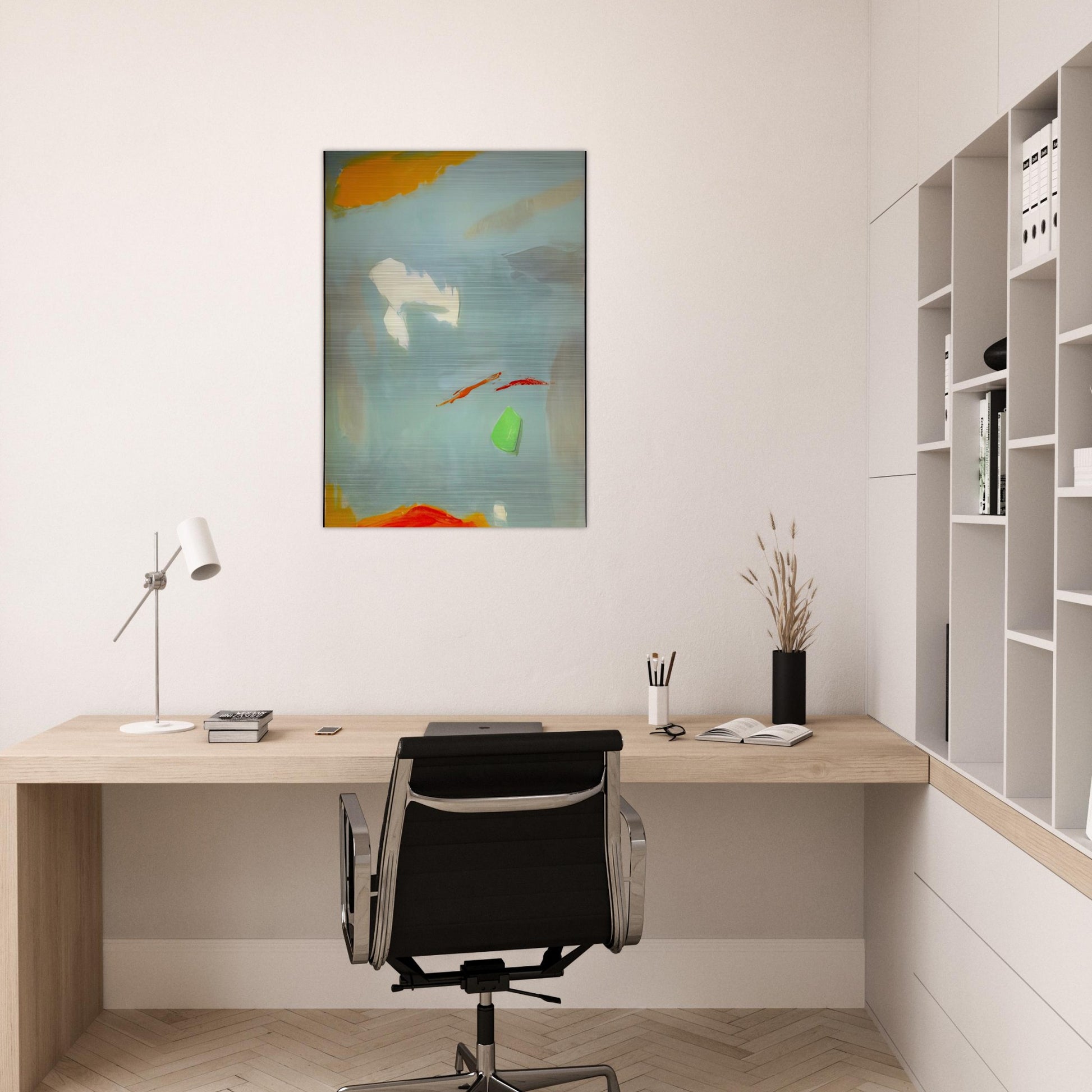 CANTO II 1995 - Esteban Vicente Brushed Aluminum Print - 70x100 cm / 28x40 inches | Esteban Vicente Aluminum Print | Esteban Vicente Prints