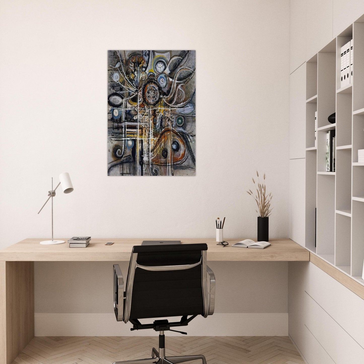 The Center - Richard Pousette-Dart Brushed Aluminum Print - 70x100 cm / 28x40 inches | Richard Pousette-Dart Aluminum Print | Richard Pousette-Dart Prints