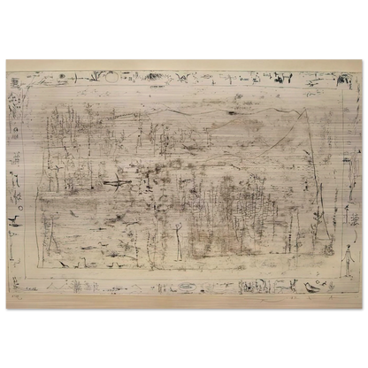 FLORA AND FAUNA 1951 - Zao Wou-Ki Brushed Aluminum Print - 70x100 cm / 28x40 inches | Zao Wou-Ki Aluminum Print | Zao Wou-Ki Prints
