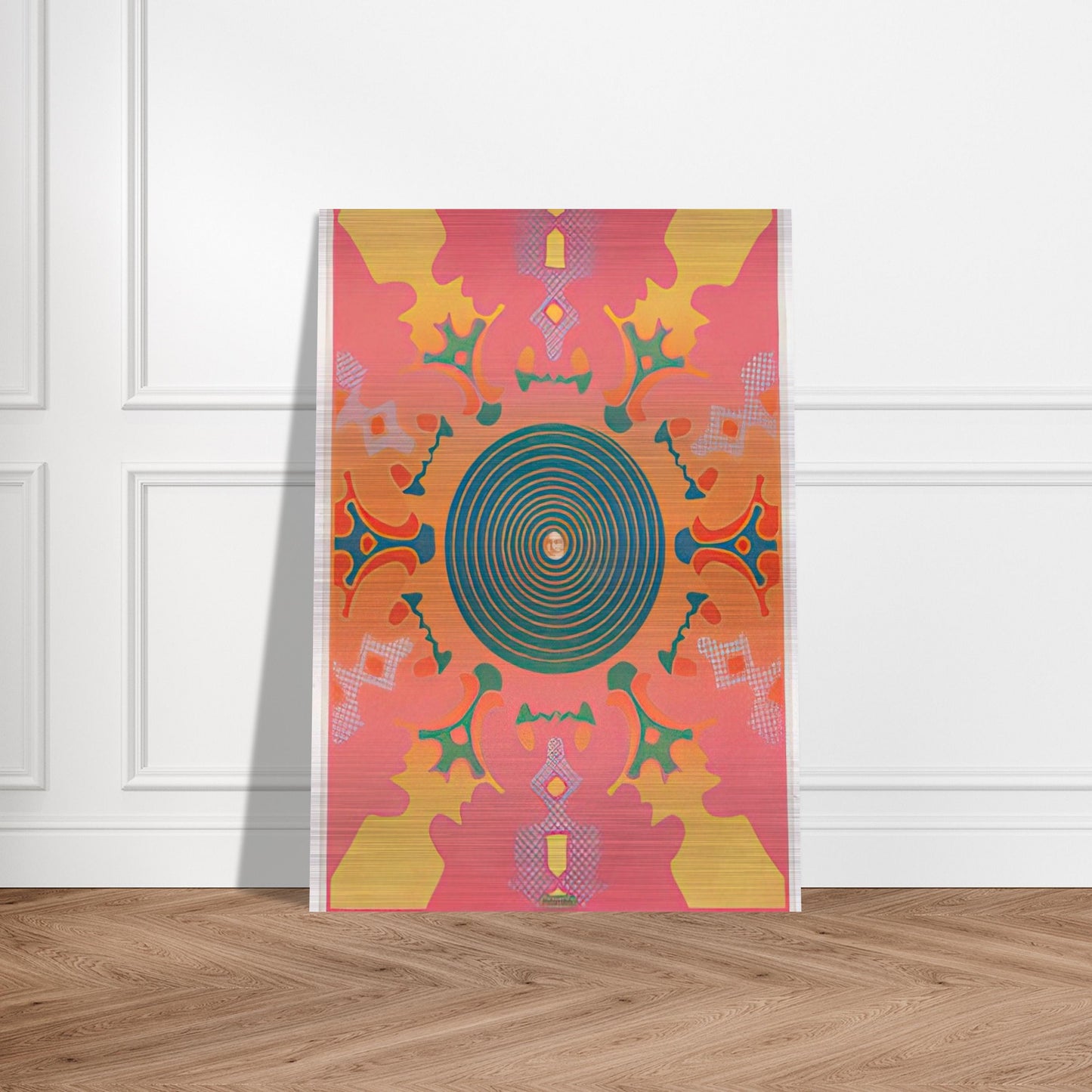 THE VISIONARIES AT THE EAST HAMPTON GALLERY 1967 - Peter Max Brushed Aluminum Print - 70x100 cm / 28x40 inches | Peter Max Aluminum Print | Peter Max Prints