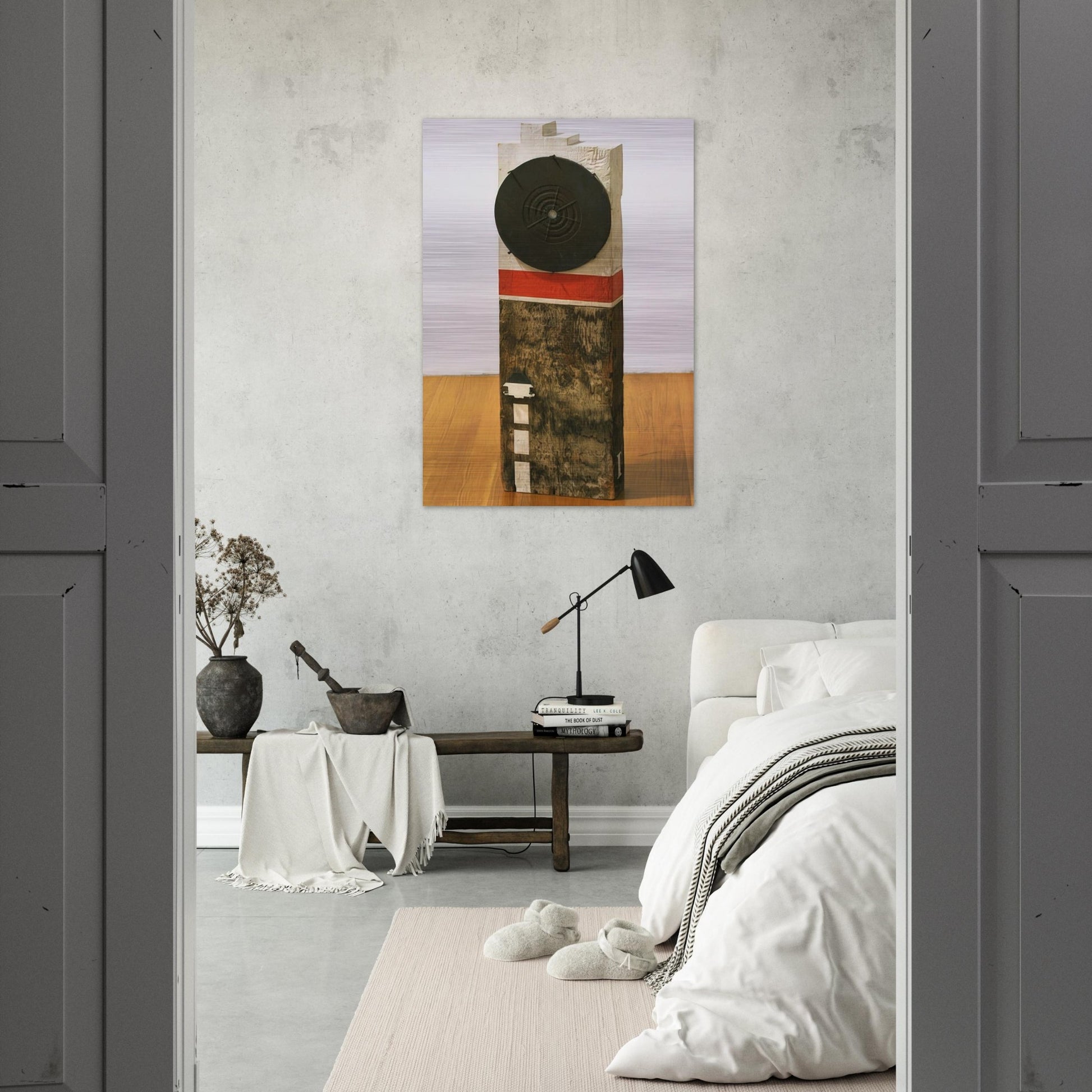 French Atomic Bomb - Robert Indiana Brushed Aluminum Print - 70x100 cm / 28x40 inches | Robert Indiana Aluminum Print | Robert Indiana Prints