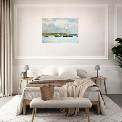 A Parade of Boats - Childe Hassam Acrylic Print - 70x100 cm / 28x40″ inches