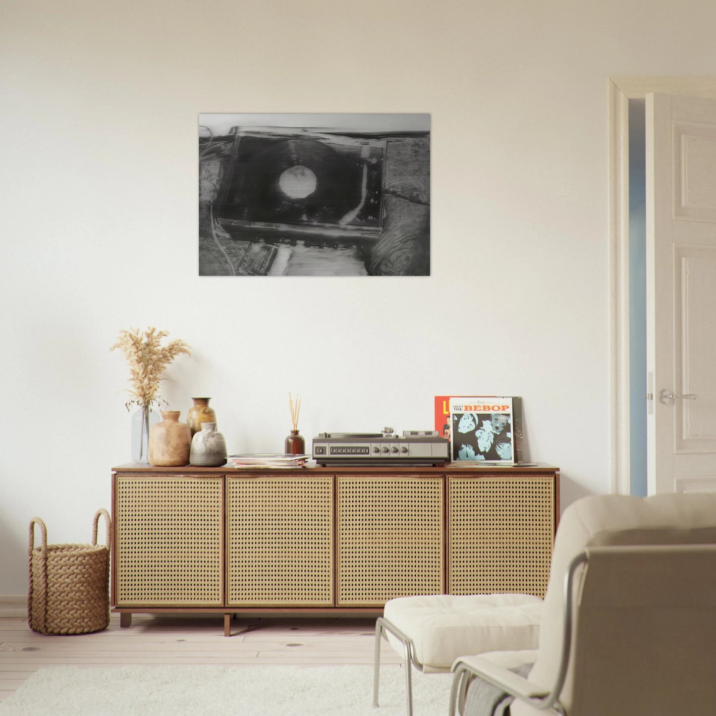 RECORD PLAYER 1988 - Gerhard Richter Brushed Aluminum Print - 70x100 cm / 28x40 inches | Gerhard Richter Aluminum Print | Gerhard Richter Prints