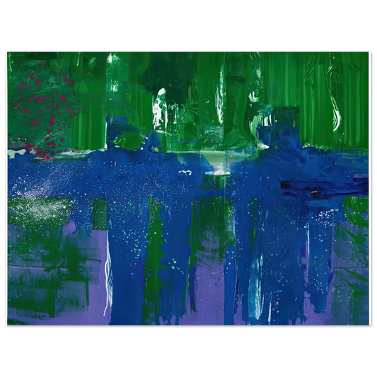 Helen Frankenthaler - Grotto, 1990- Wall Art - 21x29.7 cm / 8x12" - Fine Art Poster-canvas - -