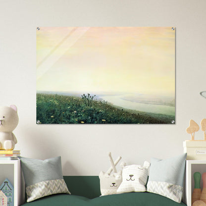 Dnieper in the morning - Arkhyp Kuindzhi Acrylic Print - 70x100 cm / 28x40″ inches