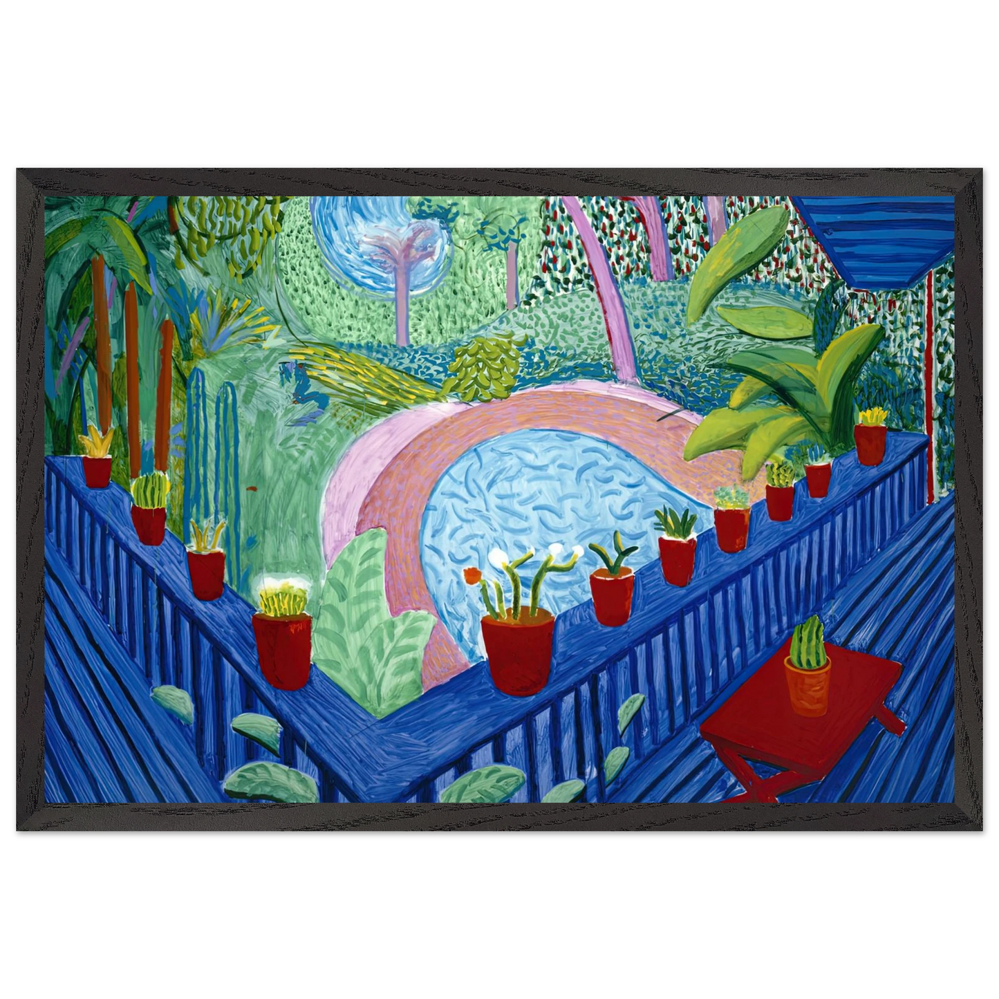 David Hockney - David Hockney Wall art - 20x25 cm / 8x10 inches - Fine Art Poster-canvas - -