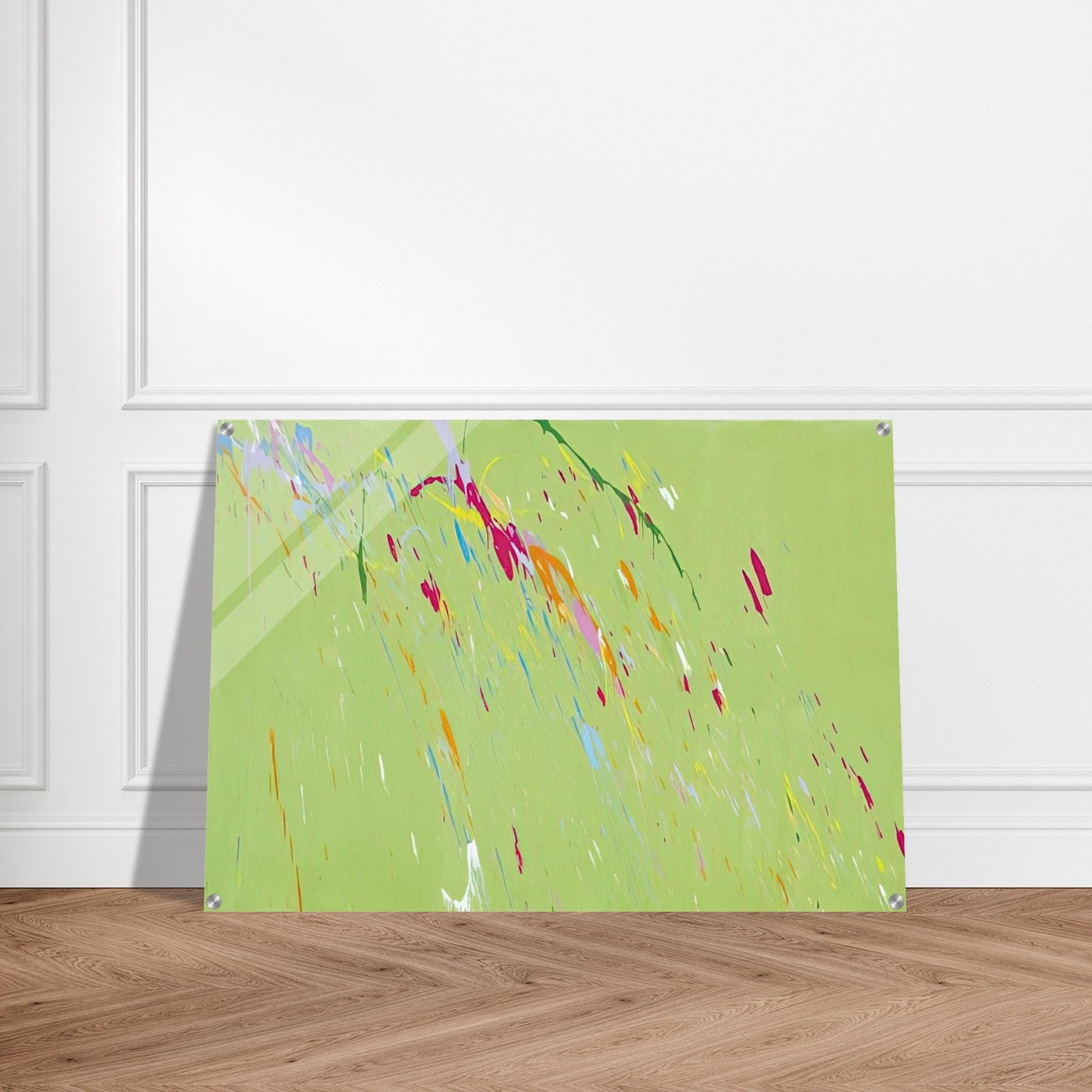 Raindrops Keep Falling on My Head - 1973 - Walasse Ting Acrylic Print - 70x100 cm / 28x40″ inches