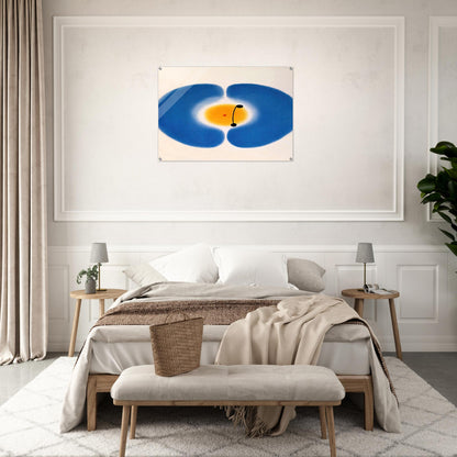 BLUE MANDALA 1978 - Victor Pasmore Acrylic Print - 70x100 cm / 28x40″ inches